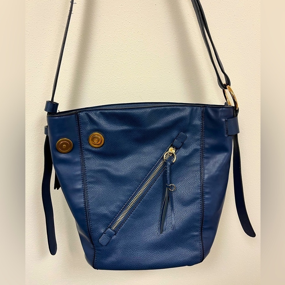 Sondra Roberts Blue Satchel Bag